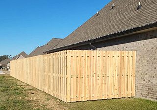 Wood Fence residential installation